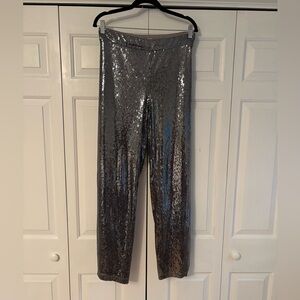 A New Day Silver Sequin Trousers